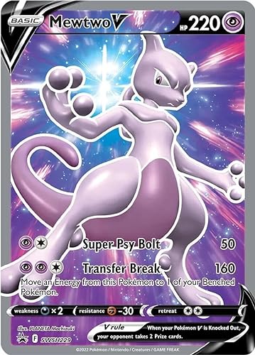 Pokemon - Mewtwo V Arte Completo - Black Star Promo - Pokemon Go