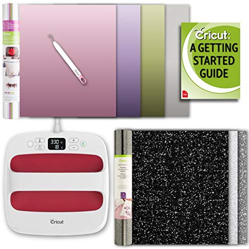 Cricut Easy Press 2 Bundle: Heat Press Machine, Everyday Iron-On, Metallic, Weeder Tool