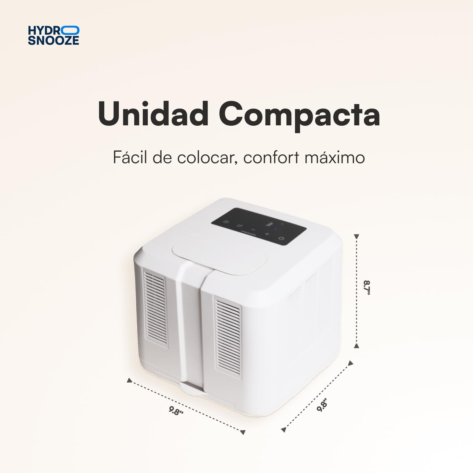 HydroSnooze colchoncillo con Agua para Enfriar/Calentar, Control de Temperatura 15℃~55℃, Ideal para Personas calurosas, tamaño EU Super King (180x200 cm)