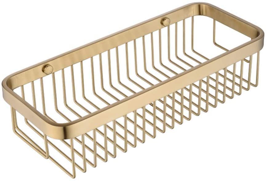 Stainless Steel Corner Bathroom Shelf Shower Caddy Hanging Toilet Storage Wire Basket Rustproof Rectangle Shower Room Shelf She