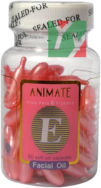 Animate Dr Care Aloe Vera and Vitamin E Capsule (60 Softgel 0.4 g)