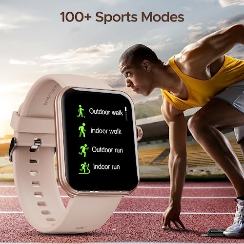 Image of Boat Xtend Plus Smart Watch w / 1.78 inch (4.5 cm) AMOLED Display, Coins, Advanced BT Calling, 100+ Sports Mode, Always On Display, HR & SP02 Monitoring & Stress Monitoring(Rose Pink)
