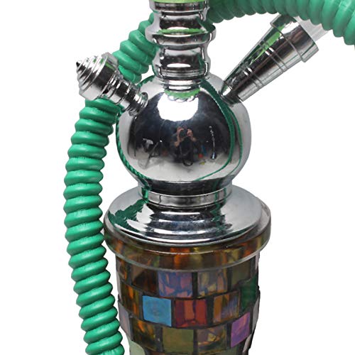 Großes 30" Shisha Set Komplett, Mosaikvase, Geeignet für zu Hause oder Unterwegs, Tragbare Wasserpfeife mit Zubehör, 1 Schlauch – Bild 4
