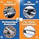 Dachgepäckträger Auto - Dachträger Universal VDP-R-005 | Auto Dachträger offene Reling | Dachträger für Reling abschließbar | Aluminium Grundträger Dachreling bis 90kg - 120 cm Länge