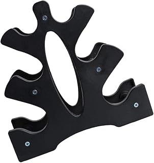 Soporte de Almacenamiento para Mancuernas Estable y Antideslizante Diseño Trípode 3d de Material Pp para Aparatos de Gimnasia en Casa