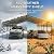 Devoko 20x30 FT Metal Carport, Heavy Duty Car Canopy with Galvanized Steel Roof, Reinforced Base Frame, All-Weather Garage, Outdoor Shelter for Cars, Trucks, Boats, Tractors & RV (Black)