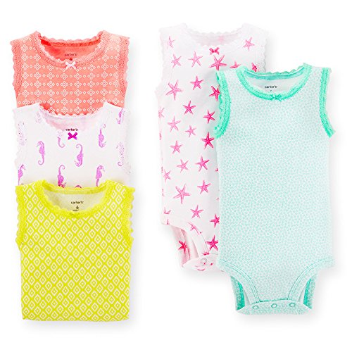 Image of Carter's Unisex Baby 5-Pack Bodysuits