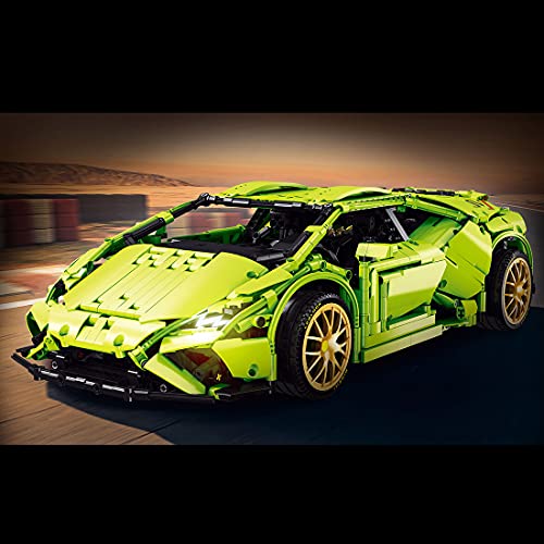 BANDRA Technik Auto kompatibel mit Lego 2285 Stück Super Rennauto Sportwagen Baustein Modell für Lamborghini – Bild 4