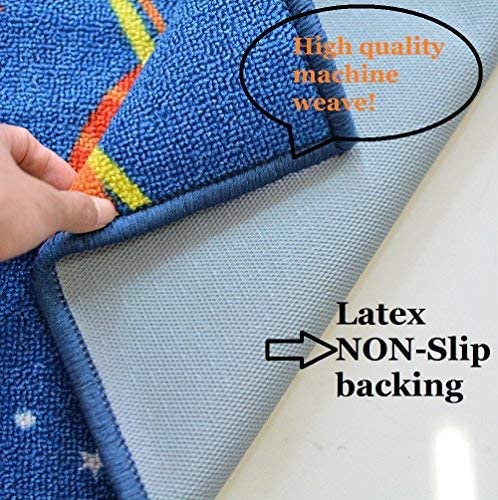 Fun Sport Kids Rugs Nylon Carpet Soccer Baseball Football Basketball With Multi-Color For Boy Girl Playroom 31.5'' X 47'' #TOP5