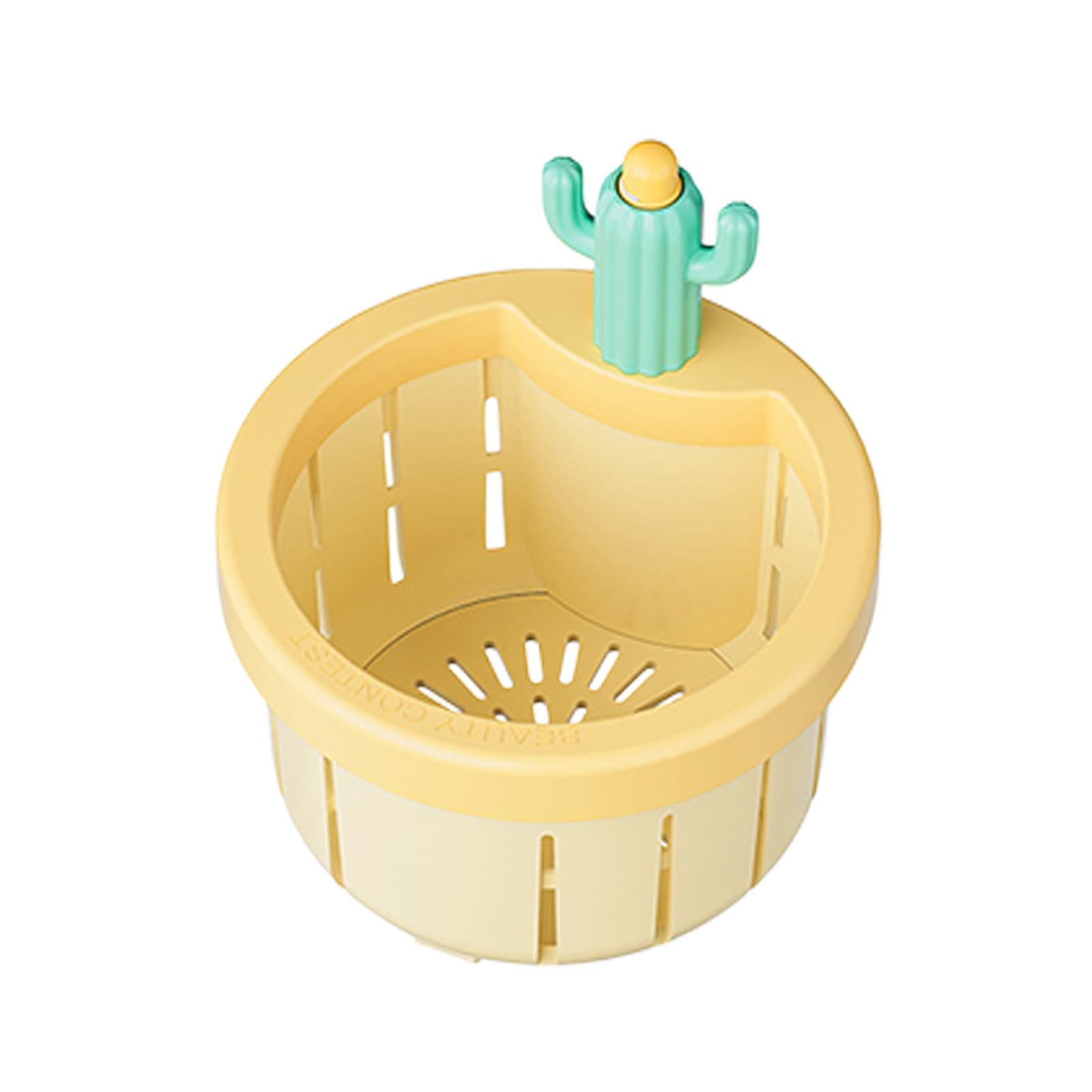 NMFLAB Cactus Design Sink Strainer Press to Dump Basket Waste Collector for Effective Drain Filtering in Kitchen and Bathroom Sink Waste Catcher