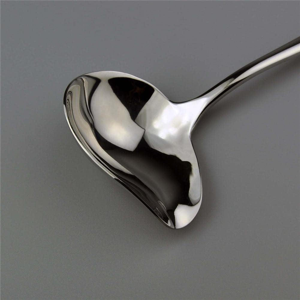 Spoon Table Spoons Stainless Steel Soup Sauce Spoon Small Soup Ladle Serving Spoon Creative Soup Porridge Sauce Spoon Delicate Cutlery for Kitchen for Home, Kitchen Or Restaurant
