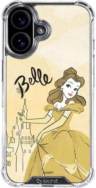 Skinit Clear Phone Case Compatible with iPhone 16 - Officially Licensed Disney Princess Rapunzel Never Too Old to Dream Art Design