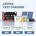 Redodo 24V 200Ah LiFePO4 Battery with 200A BMS for Group 8D Lithium Battery, Max. 5120Wh Energy, 4000-15000 Deep Cycles & 10-Year Lifetime, Solar System Back-up Power, RV, Trolling Motor etc