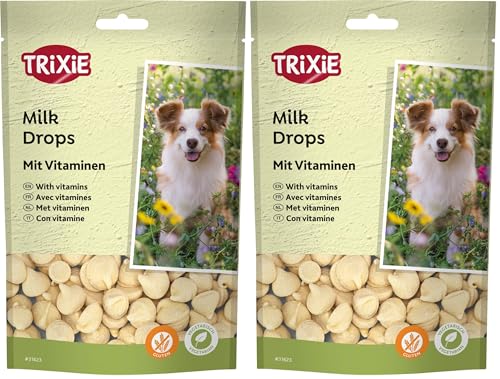 TRIXIE glutenfreie Milch Drops Milch Drops, 200 g - 31623 (Packung mit 2)