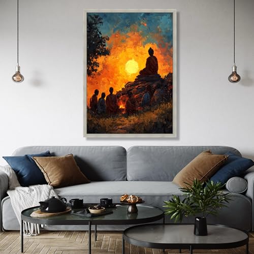Impression sur toile coucher du soleil contre le stress
