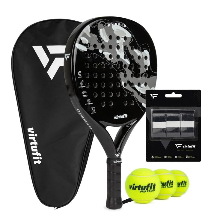 Ensemble de padel hybride VirtuFit évite la fatigue du bras