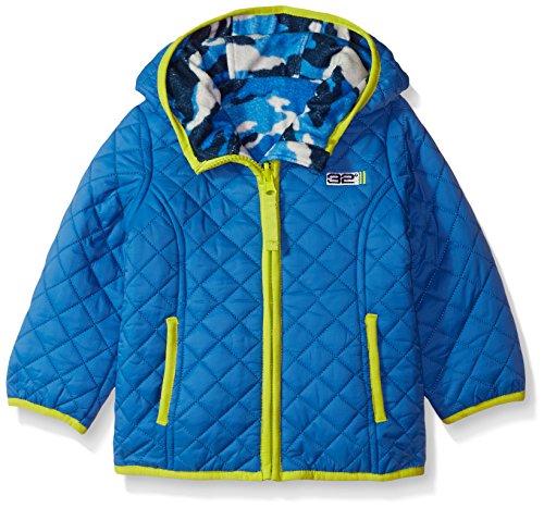 Weatherproof Baby Boys' Outerwear Jacket (More Styles Available), W103-Reversible Royal Blue, 18M