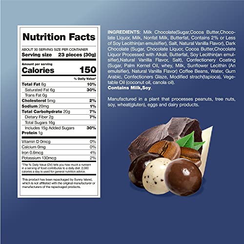 Sunny Island Chocolate Covered Espresso Coffee Beans Tri Color Blend Gourmet Candy thumb #4