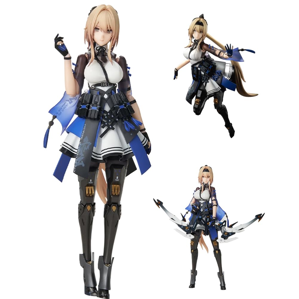DEXSHUN Bianca - Statuetta Anime Super Action Figure con accessori, scala 1/8, 22 cm | Mobile, stile libero, statua anime, in PVC, personaggio di gioco, decorazione da scrivania, oggetti da collezione