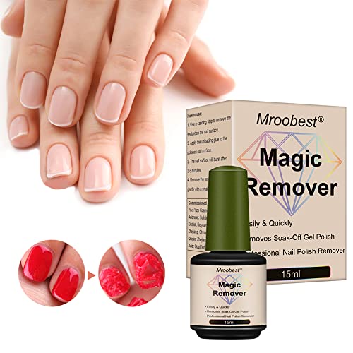 Foto von Magic Gel Remover, Nagellackentferner, Shellac Entferner, Hilfsmittel Zum Einfachen Entfernen Von Nagellack, Schützt Ihre Nägel, Schnell Nagellack-Entferner Ohne Einweichen- 15ML