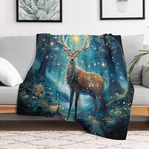 Couverture cerf flannel douce le cadeau idéal pour lit et canapé - 3