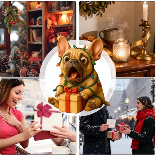 Décorations de Noël petit chien mignon pour rompre la monotonie - 5