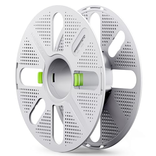 MarsWork Quick-Swap Reusable Spool for Refill Filament Two-Finger Press Design Compatible with Bambu Lab 3D Printers