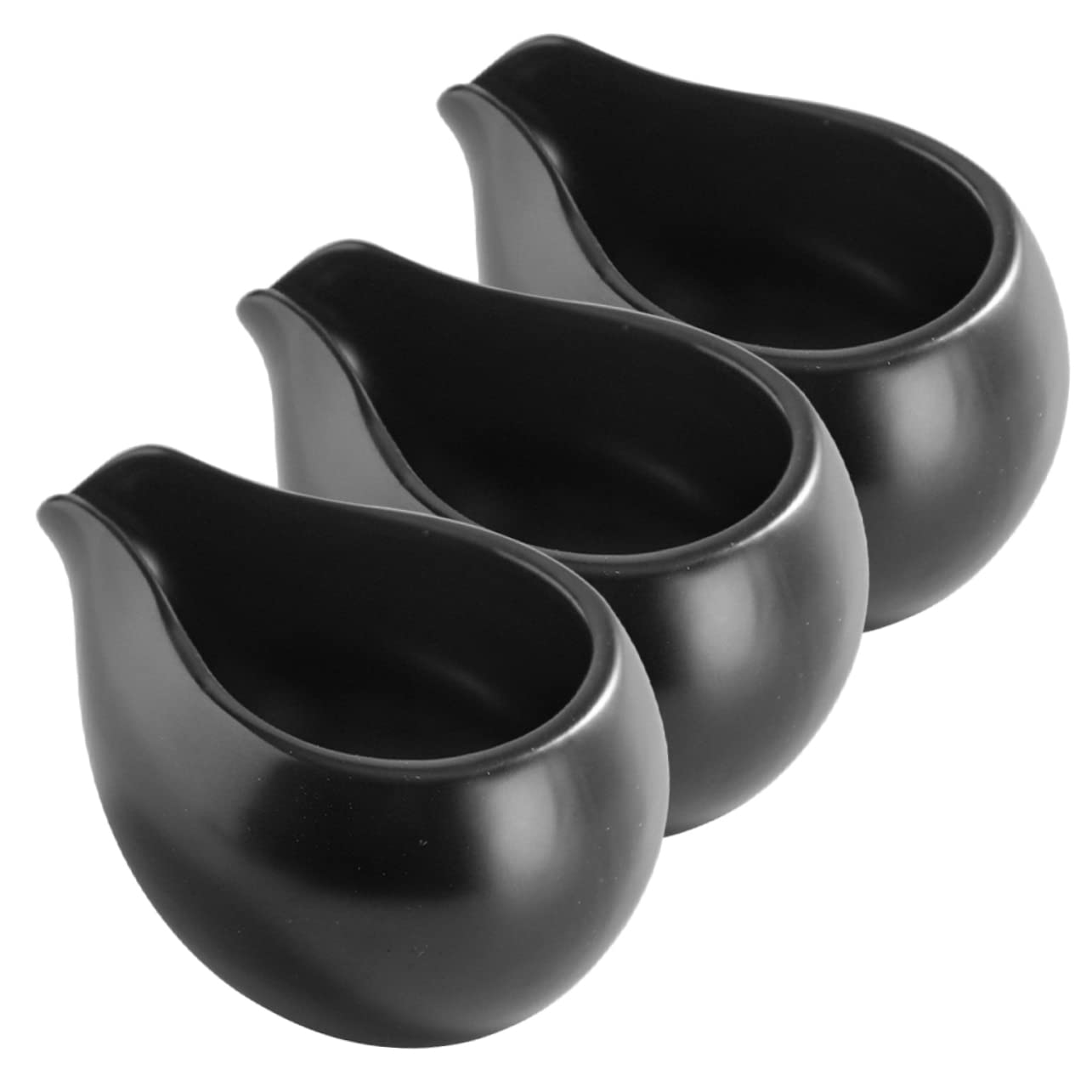 Cabilock Pot à Lait en Céramique Vintage Poignée Ergonomique et Fond Résistant à L'usure, pour Familles et Restaurants, Lot de 3 Pichets à Sauce Élégants