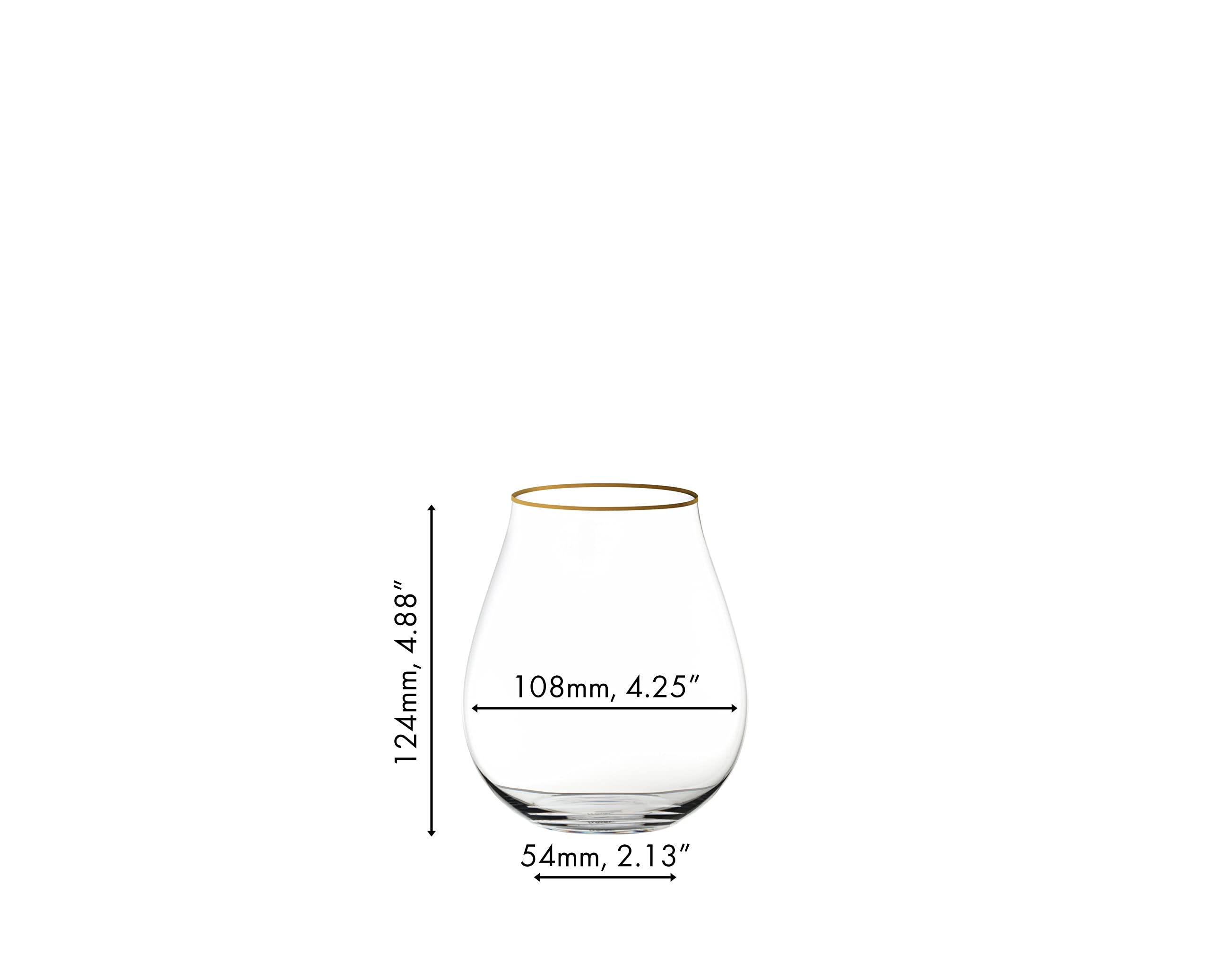 RIEDEL Gin Set de gin édition limitée avec bord doré.