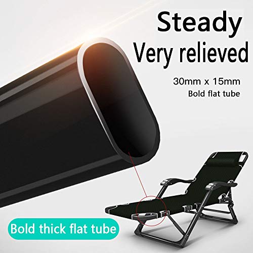 Chaise longue de jardin pliante et lit de camp portable multifonction - 7