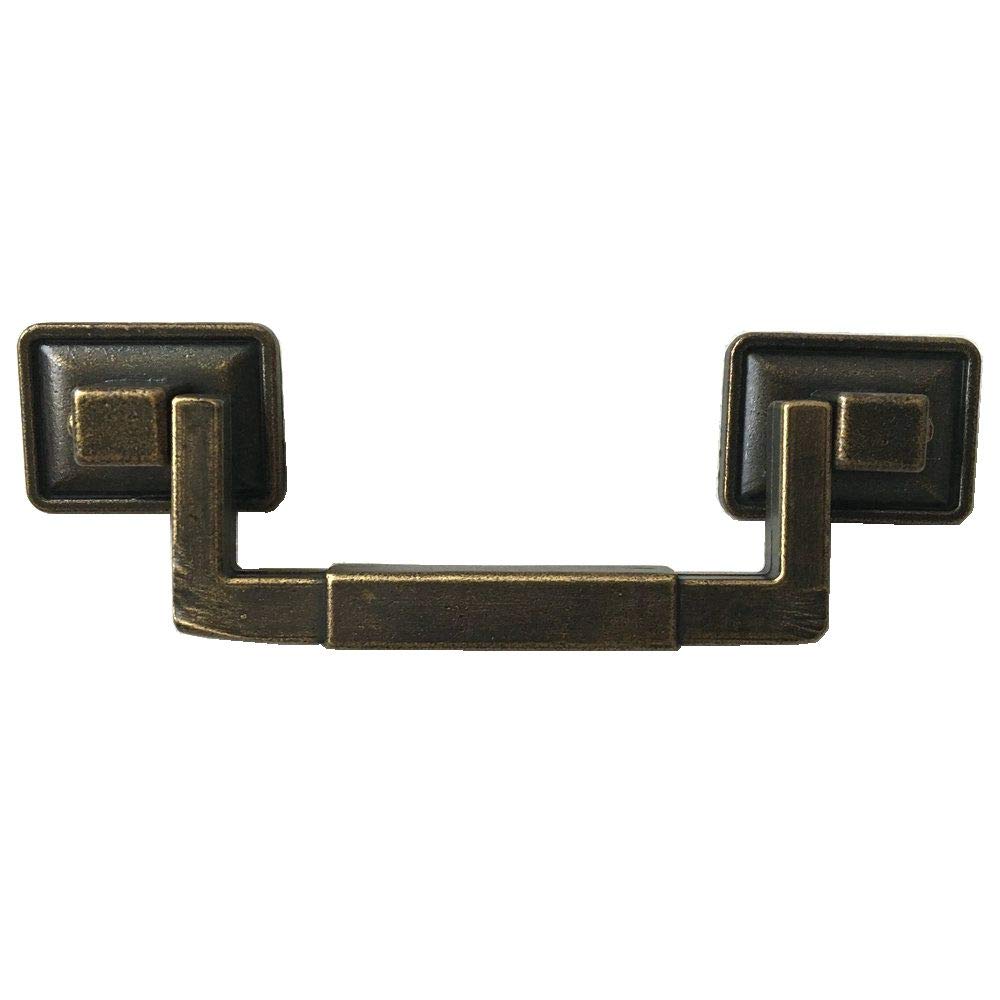 Poignée de meuble vintage bronze antique JCAKES entraxe 89 mm style rétro balancier