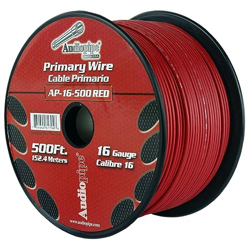 Audiopipe AP16500RD 16 Gauge 500ft Primary Wire Red