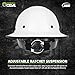 GREEN DEVIL Fiberglass Full Brim Hard Hat OSHA & ANSI Rated Fiber Hardhat for Men with Brim Guard