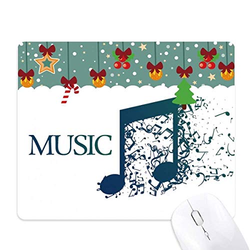 Alfombrilla de ratón de diseño navideño Flappg Blue Music Mim, accesorio de escritorio