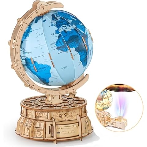 RMOKA 3D Wooden Globe Puzzle Cover