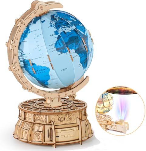 3D Wooden Puzzles for Adults Illuminated Globe with Stand 188pcs ...