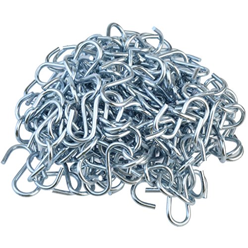 Nydotd 180 Pcs 1 Inch S Hook Connectors, Mini Metal S-Shaped Wire Hook Hangers Christmas Ornament Hooks For Diy Crafts, Hanging Jewelry, Key Chain Ring And Tags, Pet Name Tag, Wood Circles #TOP3