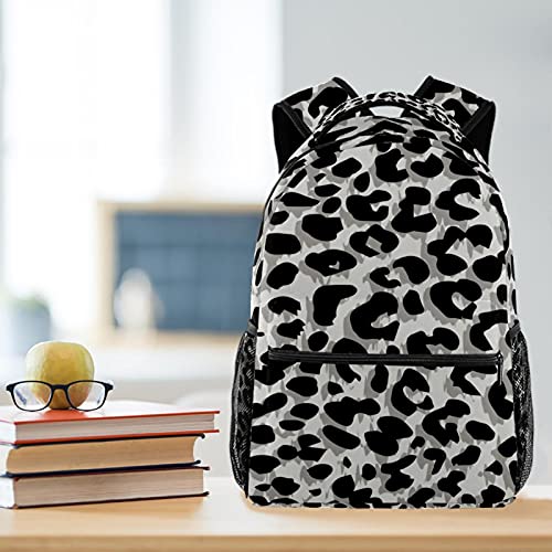 Sac à dos texture vache noir et blanc au design imprimé unique
