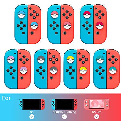 Ferkurn Gaming Rubber Thumb Cover Compatible Switch Lite or Joycon Controllers Button Stick, Switch Analog Thumb Joy Con Joystick Thumbstick Grip Skin Cap 4 Pcs, Blue - Thumbnail 3