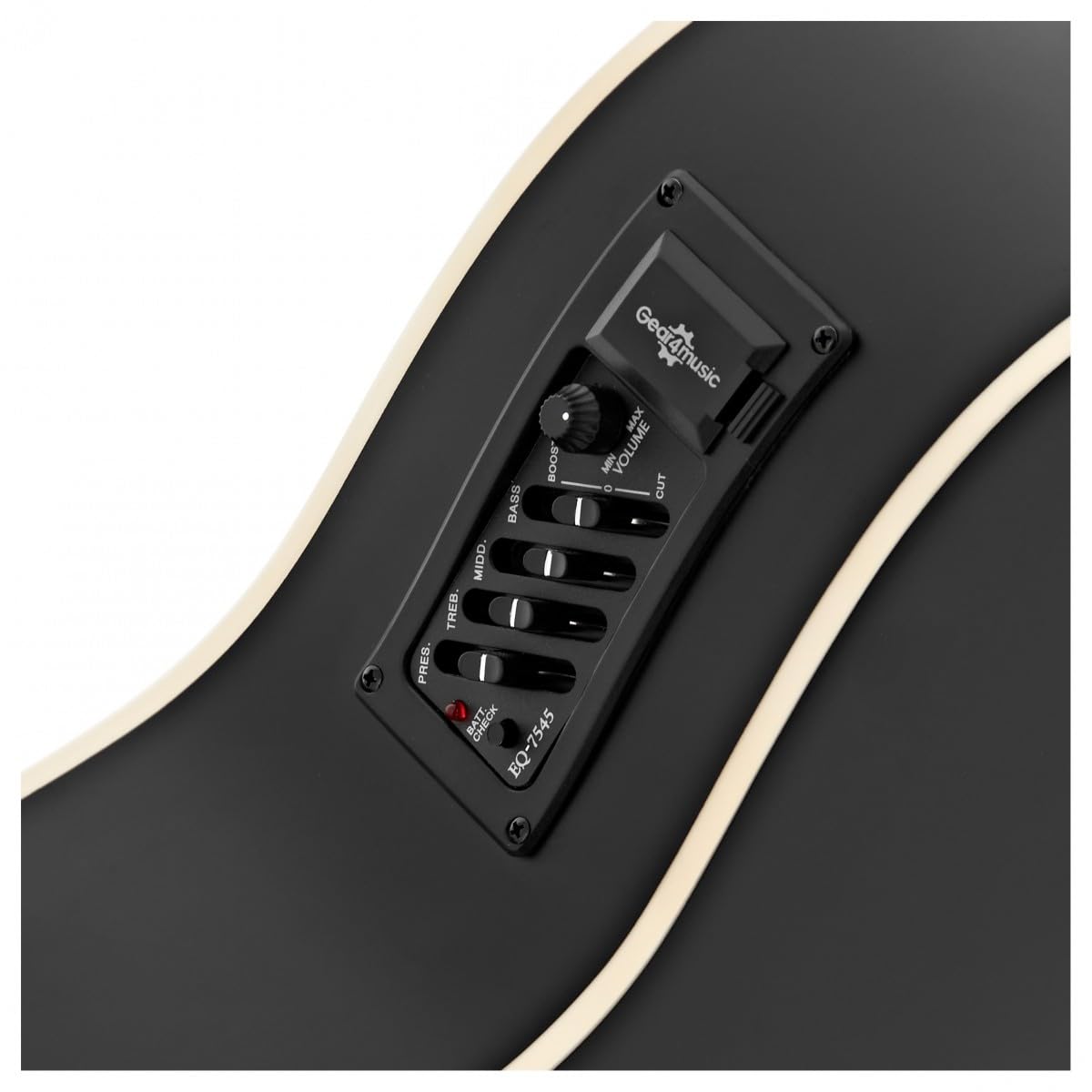 Guitare Électro-Acoustique Parlour Gaucher par Gear4music, Noir