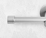 ALOHA Gardinenstange Vorhangstange 16mm Wandmontage, EIN/ZWEI-läufig, Inox, Satin, Golden, Länge: 120-600cm, ohne Ringe (240cm / Java / Satin / 1-läufig)