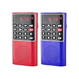 New 2026 Mini Portable FiM Raydi0 Wirreless Speaker Rechargeable MP3 Music Player with Recording Handsfree TF Card USpB Headphone Play