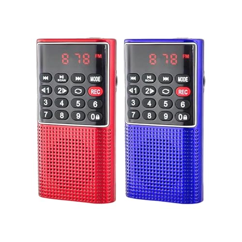 New 2026 Mini Portable FiM Raydi0 Wirreless Speaker Rechargeable MP3 Music Player with Recording Handsfree TF Card USpB Headphone Play