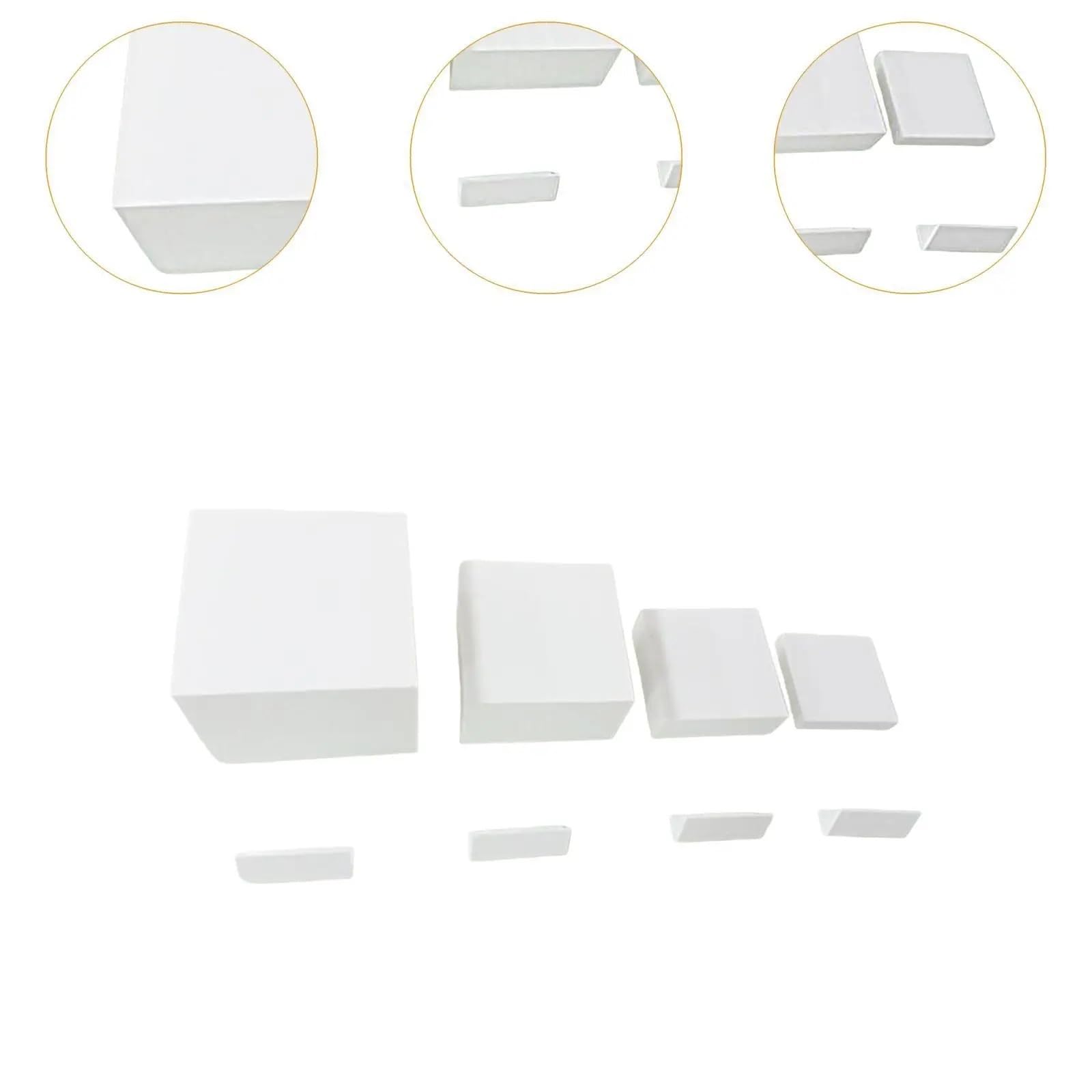 Alzata per buffet 4 pezzi alzata for buffet multifunzionale con fondo cavo alzate bianche for esposizione for di caramelle feste cupcake piccola figurina