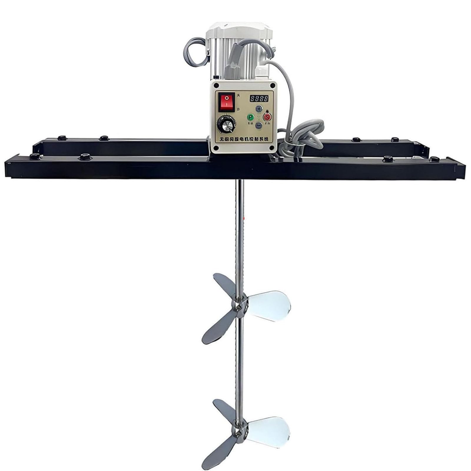 Máquina mezcladora de Pintura Industrial, Mezclador de Tote IBC de Velocidad Ajustable de 2100W para 1000L, solución de agitación eficiente con suspensión para barrinces Abiertos