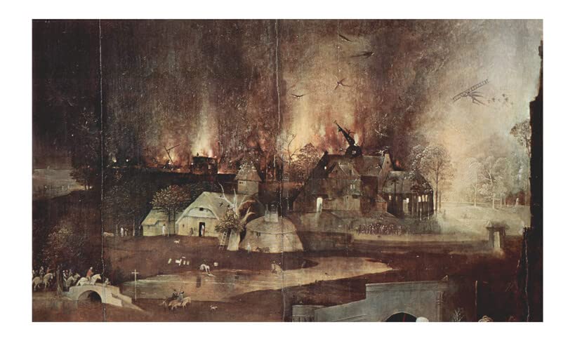 Affiche Bosch Burning papier mat anti-reflet pour décorer un mur sombre