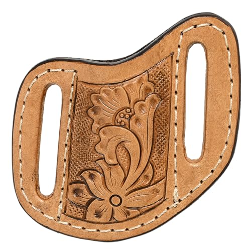 HILASON Medium Western Floral Stylish Design Geniune Leather Knife Holder