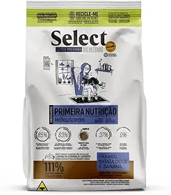 Ração Monello Select Primeira Nutrição para Cães Filhotes Raças Médias e Grandes 15Kg