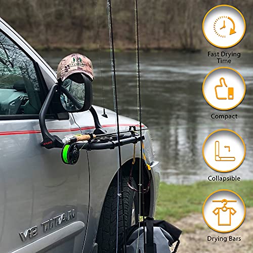 Malo'o Fish & Game Rack - Fishing Rod Holder, Gun Holder, Fishing Pole Rack – No More Falling Rods – Attach To Truck, Boat, Car, Rv Or Wall. Tray For Tackle - Greet Fishing Pole Holders #TOP3