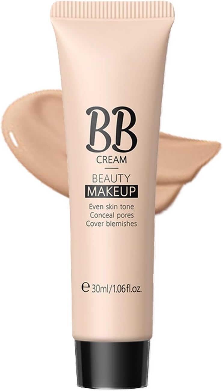 BB Cream Foundation Tinted Moisturiser Face Women BB Cream Tinted, Full-Coverage Foundation&Concealer, Lightweight Color Correcting, Hydrating All Skin Types - Evens Skin Tone